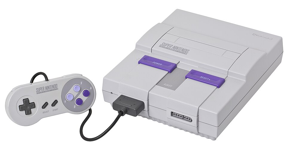Super Nintendo con su mando